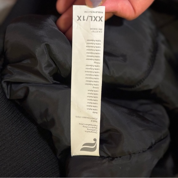 Fabletics Women's Iconic Oversized Bomber Jacket Black XL/XXL - Picture 12 of 13